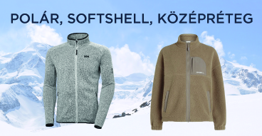 Polár, softshell, középréteg