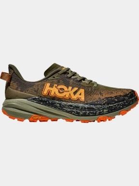 Hoka Speedgoat 6 Wide férfi terepfutó cipő oliva színben 3