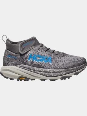 Hoka Speedgoat 6 Mid GTX férfi terepfutó cipő szürke színben 3