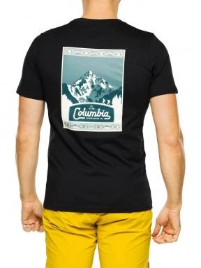 Columbia CSC Seasonal Logo Tee férfi rövid ujjú póló fekete színben 3