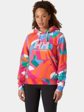 Helly Hansen W Hh Logo Hoodie Graphic női kapucnis pulóver multikolor színben 1