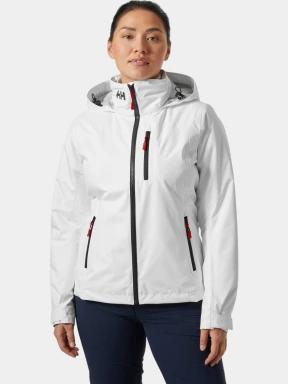 Helly Hansen W Crew Hooded Midl Jacket 2.0 női vitorlás kabát fehér színben 1