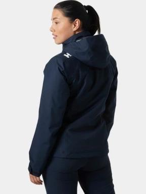 Helly Hansen W Crew Hooded Midl Jacket 2.0 női vitorlás kabát sötétkék színben 3