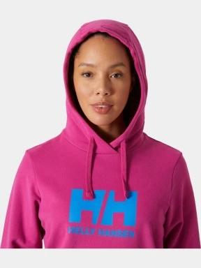 Helly Hansen W Hh Logo Hoodie 2.0 női kapucnis pulóver magenta színben 3