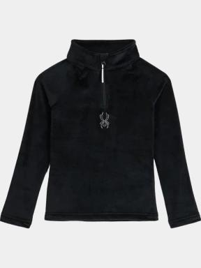 Spyder Shimmer Bug 1/2 Zip női polár pulóver fekete színben 1