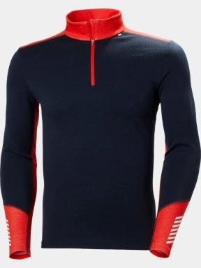 Helly Hansen Lifa Merino Midweight 1/2 Zip férfi aláöltöző felső sötétkék színben 1