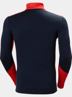 Helly Hansen Lifa Merino Midweight 1/2 Zip férfi aláöltöző felső sötétkék színben 3