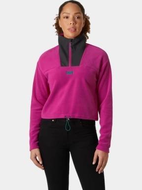 Helly Hansen W Daybreaker Cropped Fleece női crop pulóver magenta színben 1