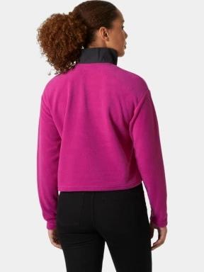 Helly Hansen W Daybreaker Cropped Fleece női crop pulóver magenta színben 3