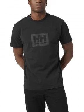 Helly Hansen Hh Box T férfi rövid ujjú póló fekete színben 1