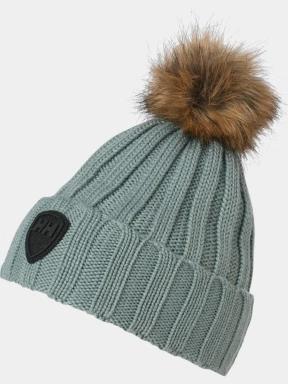 Helly Hansen W Limelight Beanie női bojtos sapka zöld színben 1