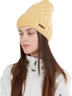 Fundango Glen Beanie női bojtos sapka sárga színben 3