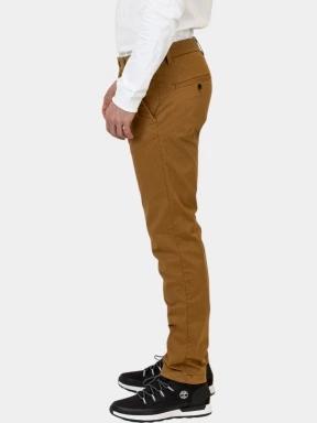 Timberland Twill Chino Pant férfi chino nadrág barna színben 3