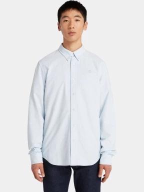 Timberland Oxford Shirt férfi hosszú ujjú ing világoskék színben 1