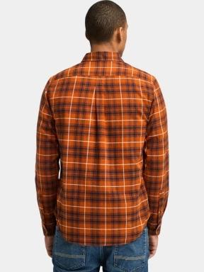 Timberland Solucell Plaid Shirt férfi hosszú ujjú ing barna színben 3