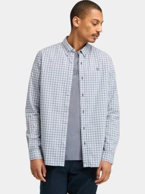 Stretch Poplin Gingham Shirt