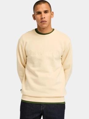 Timberland Crew Neck férfi pulóver homok színben 1