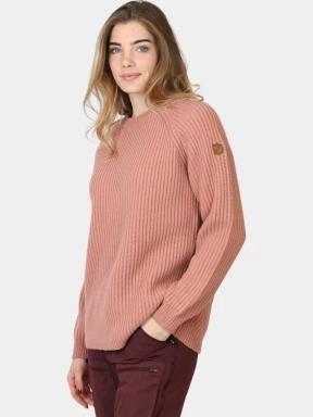 Fjallraven Övik Rib Sweater W női pulóver rózsaszín színben 3