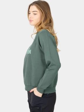 Fjallraven Fjällräven Logo Sweater W női pulóver zöld színben 3