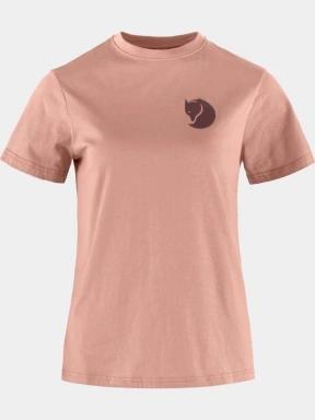 Fjallraven Fox Boxy Logo Tee W női rövid ujjú póló rózsaszín színben 1