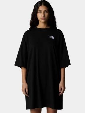 The North Face W S/S Essential Tee Dress női pólóruha fekete színben 1