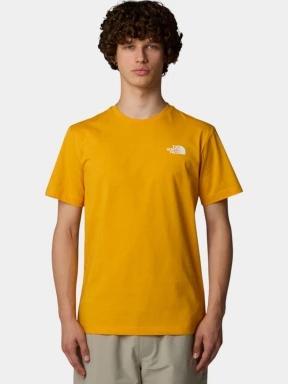 The North Face M S/S Redbox Tee férfi rövid ujjú póló sárga színben 1