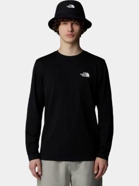 The North Face M L/S Simple Dome Tee férfi hosszú ujjú póló fekete színben 1