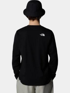 The North Face M L/S Simple Dome Tee férfi hosszú ujjú póló fekete színben 3