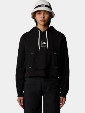 The North Face W Coordinates Crop Hoodie női kapucnis pulóver fekete színben 1