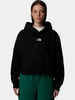 The North Face W Essential Crop Hoodie női kapucnis pulóver fekete színben 1