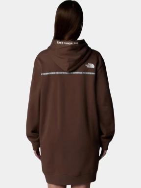 The North Face W Zumu Hooded Dress női pulóverruha barna színben 3