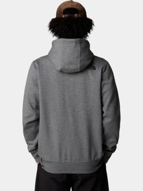 The North Face M Simple Dome Full Zip Hoodie férfi kapucnis pulóver szürke színben 3