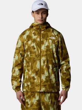 The North Face M Ma Hooded Wind Jacket Print férfi széldzseki barna színben 1