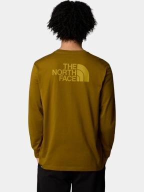 The North Face M L/S Easy Tee férfi hosszú ujjú póló oliva színben 3