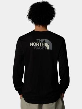 The North Face M L/S Easy Tee férfi hosszú ujjú póló fekete színben 3