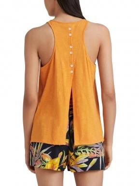 Ella Button Back Tank Top