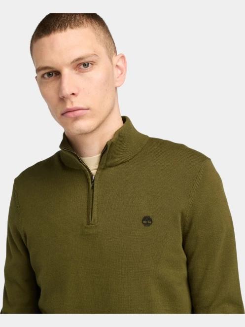 Cotton Yd 1/4 Zip Sweater