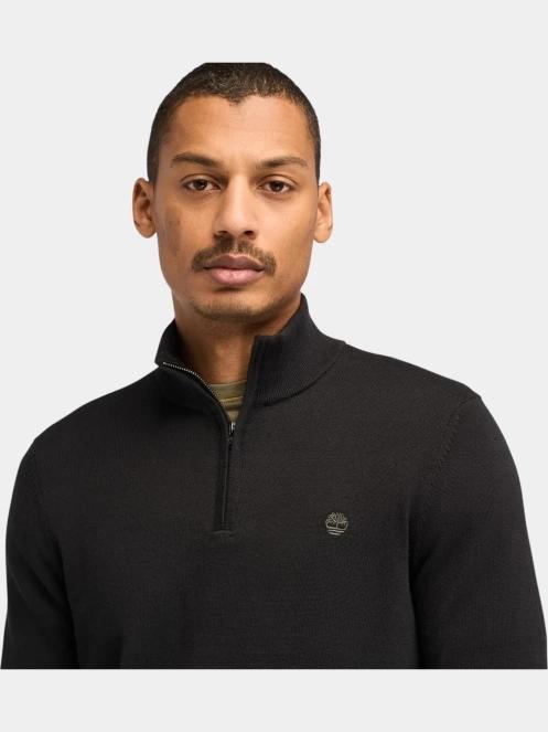 Cotton Yd 1/4 Zip Sweater